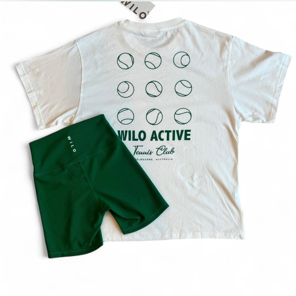 Wilo Active Tennis Club Set in White and Green